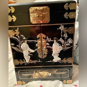 Mother of Pearl Asian Jewelry Box